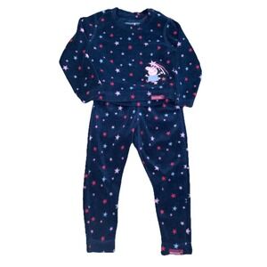 Regatta Adventure Ready Peppa Pig Blue Fleece 2 piece Pajama Set Baby 6-12 M